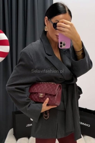 Spódniczko spodenki w drobną jodełkę LaMilla grafitowe