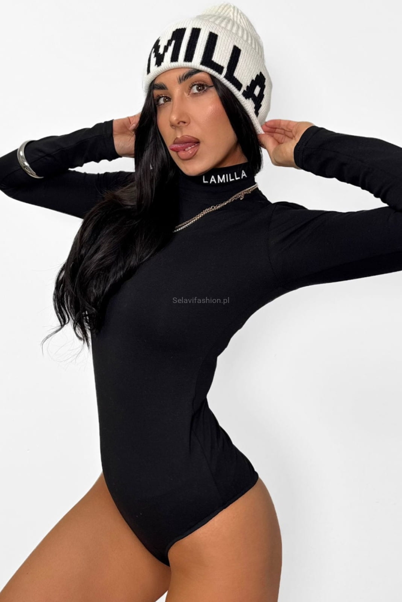 Body golf z haftem La Milla czarny