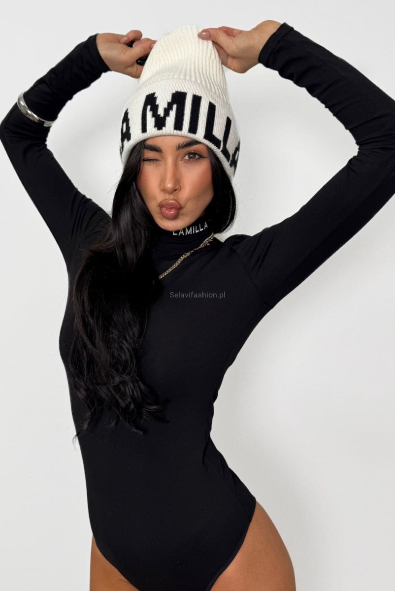 Body golf z haftem La Milla czarny
