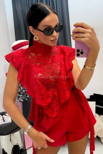 Eleganckie spodenki bombki La Milla czerwone