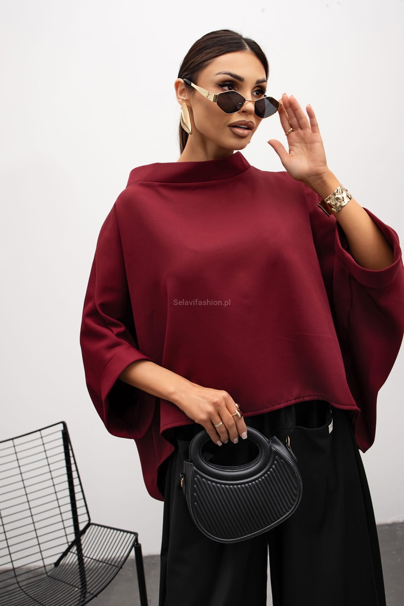 Bluzka Kimono Miss City Official bordowa
