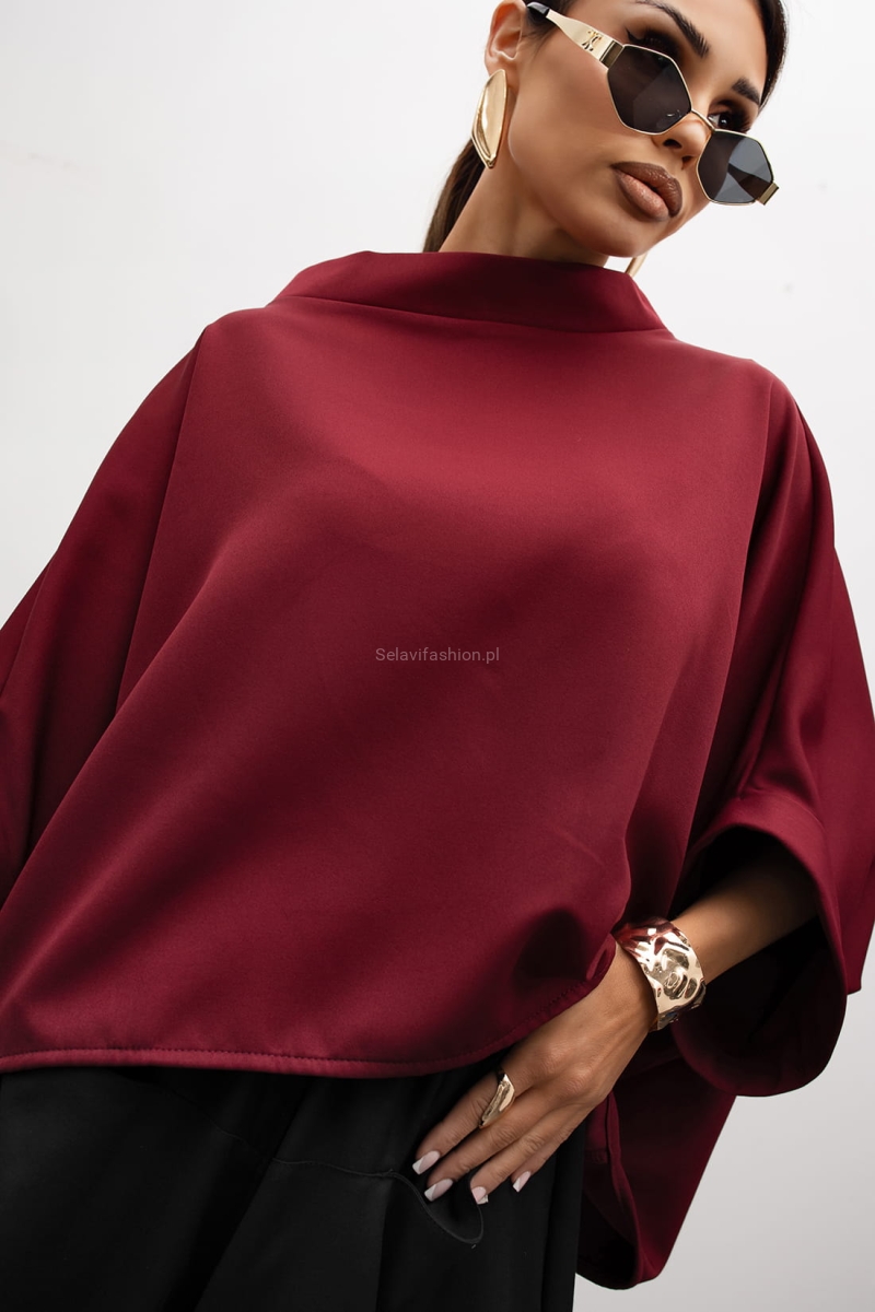 Bluzka Kimono Miss City Official bordowa
