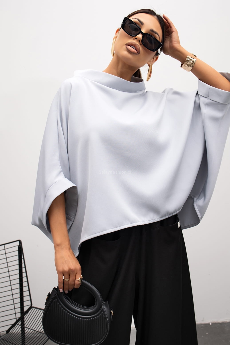 Bluzka Kimono Miss City Official jasno szara