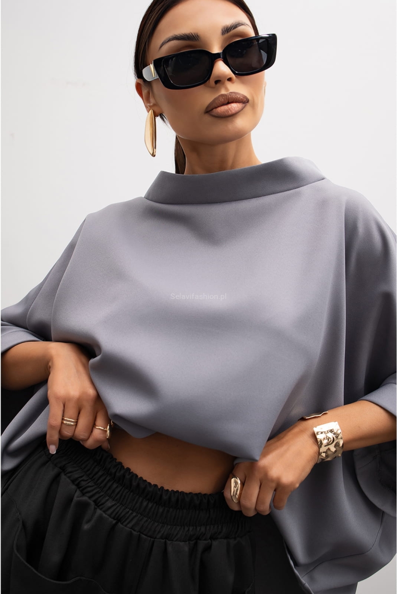 Bluzka Kimono Miss City Official szara