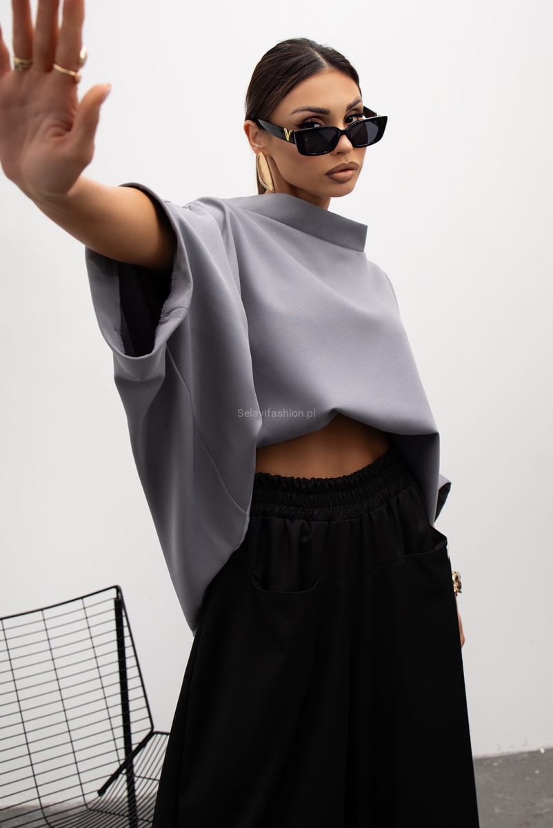 Bluzka Kimono Miss City Official szara