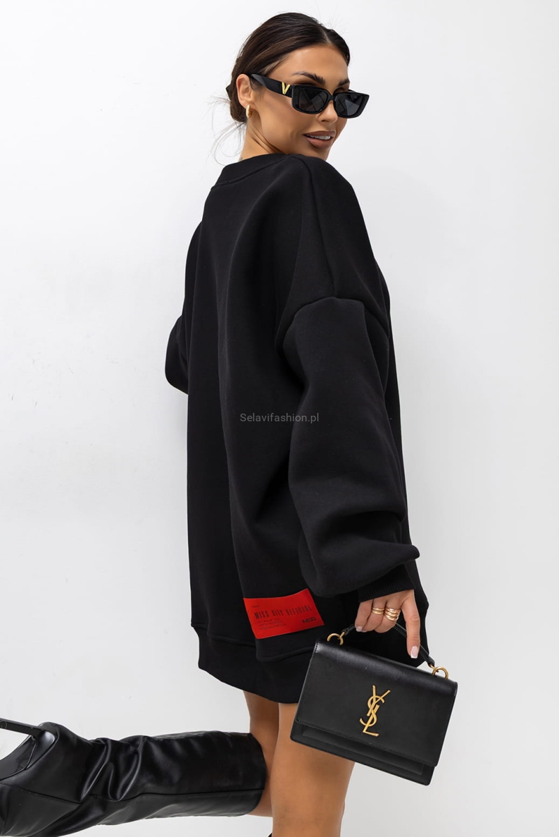 Oversizowa bluza Dog in a Hood Miss City Official czarna