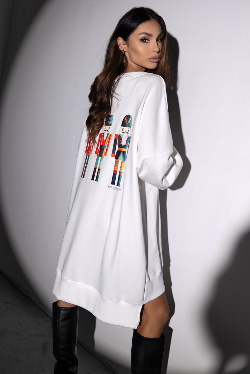 Świąteczna bluza sukienka Nutcracker Miss City Official w Selavifashion.pl