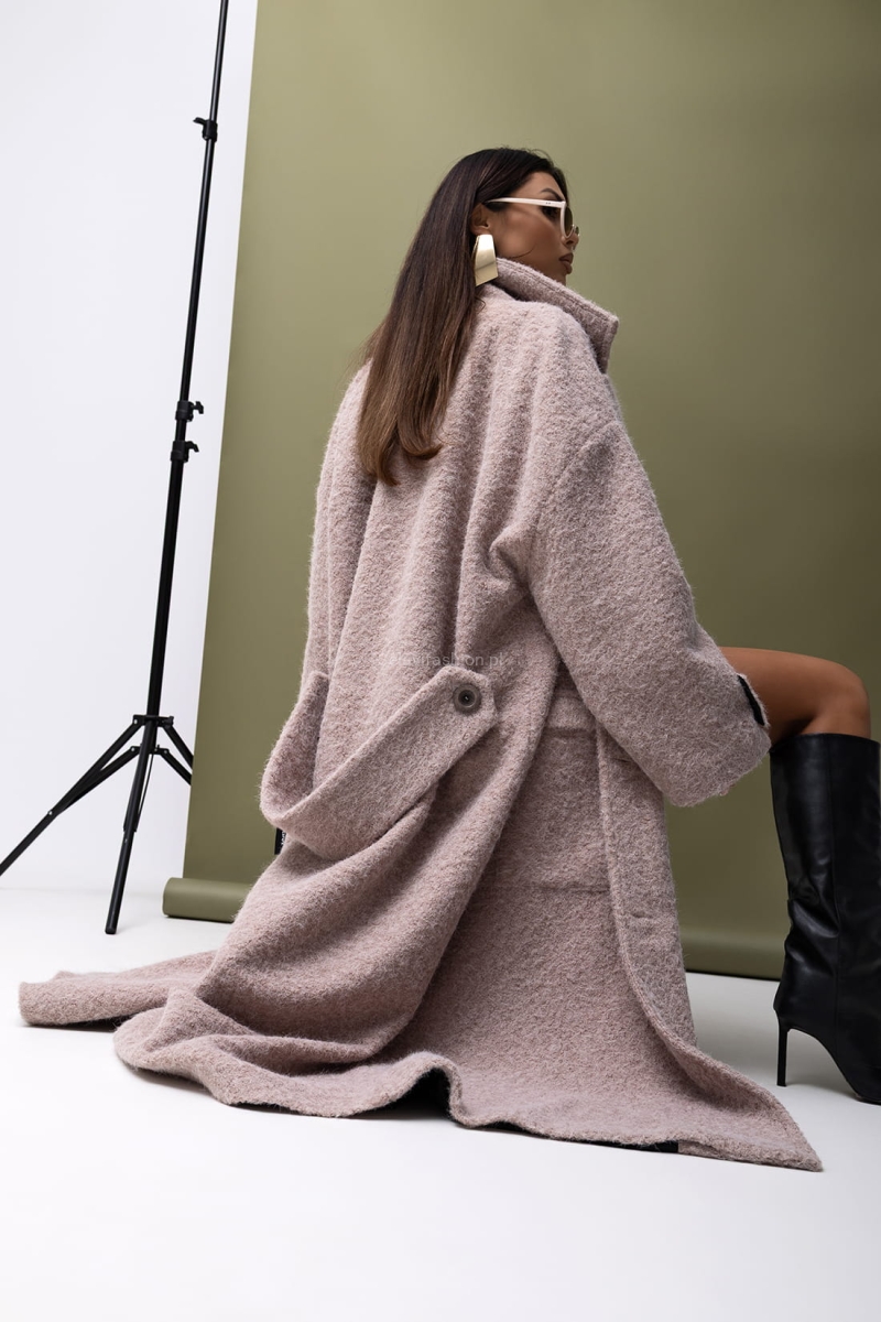 Elegancki płaszcz I Wish Miss City Official beżowy