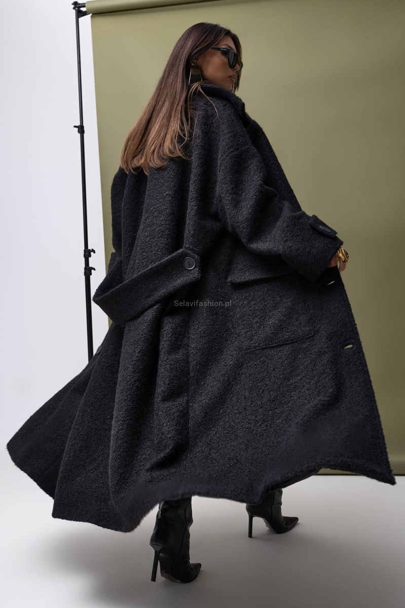 Elegancki płaszcz I Wish Miss City Official czarny