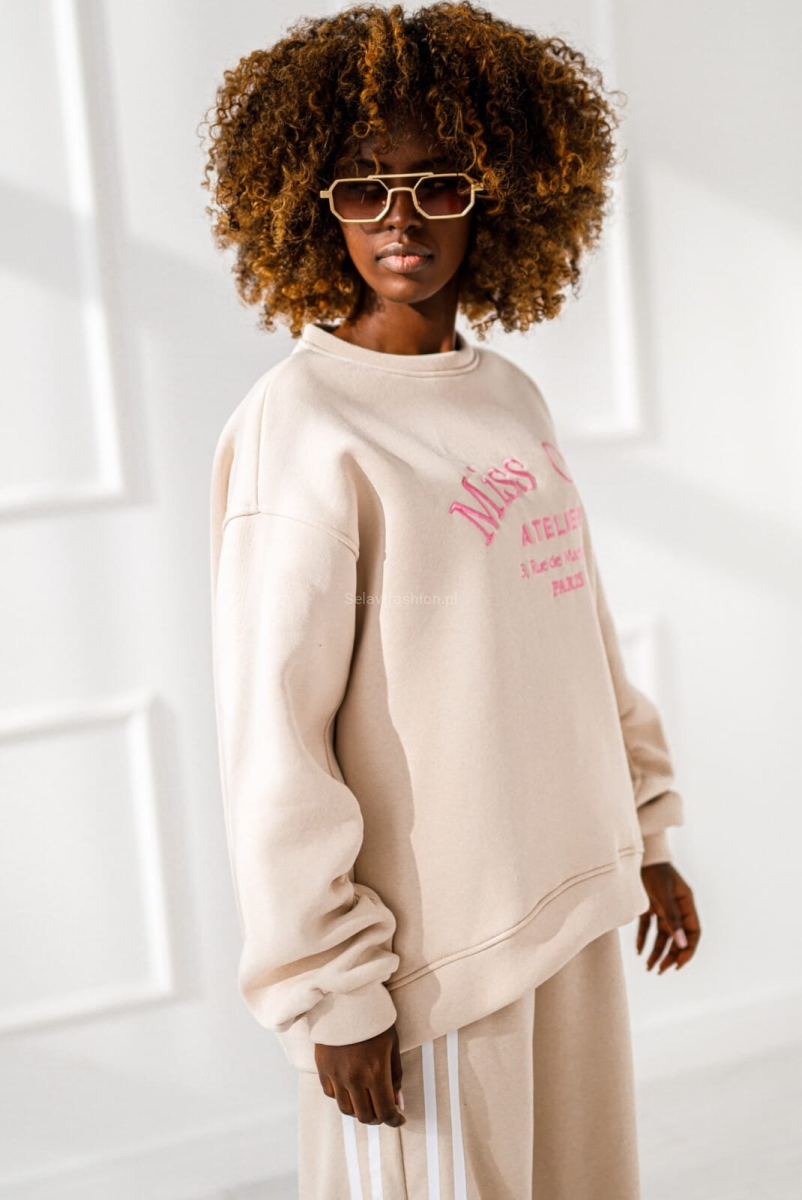 Bluza Paris Miss City beżowa