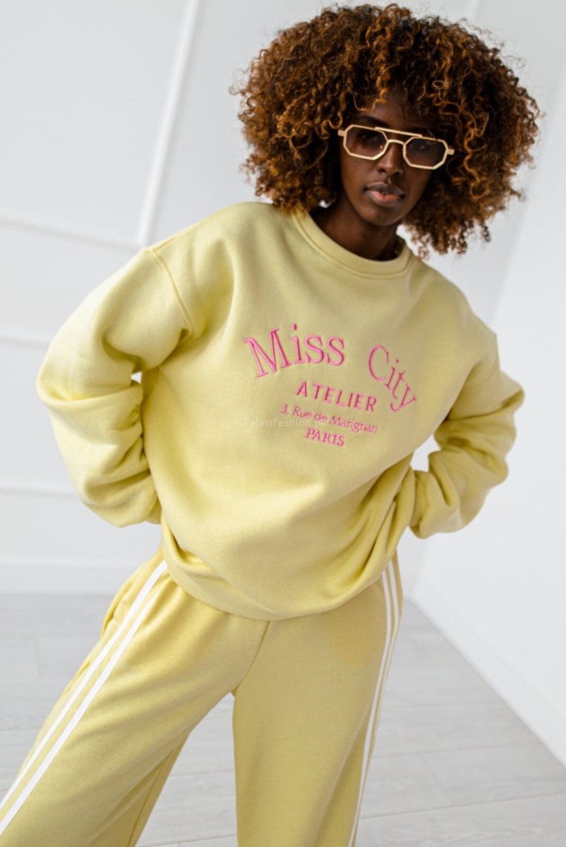 Bluza Paris Miss City żółta