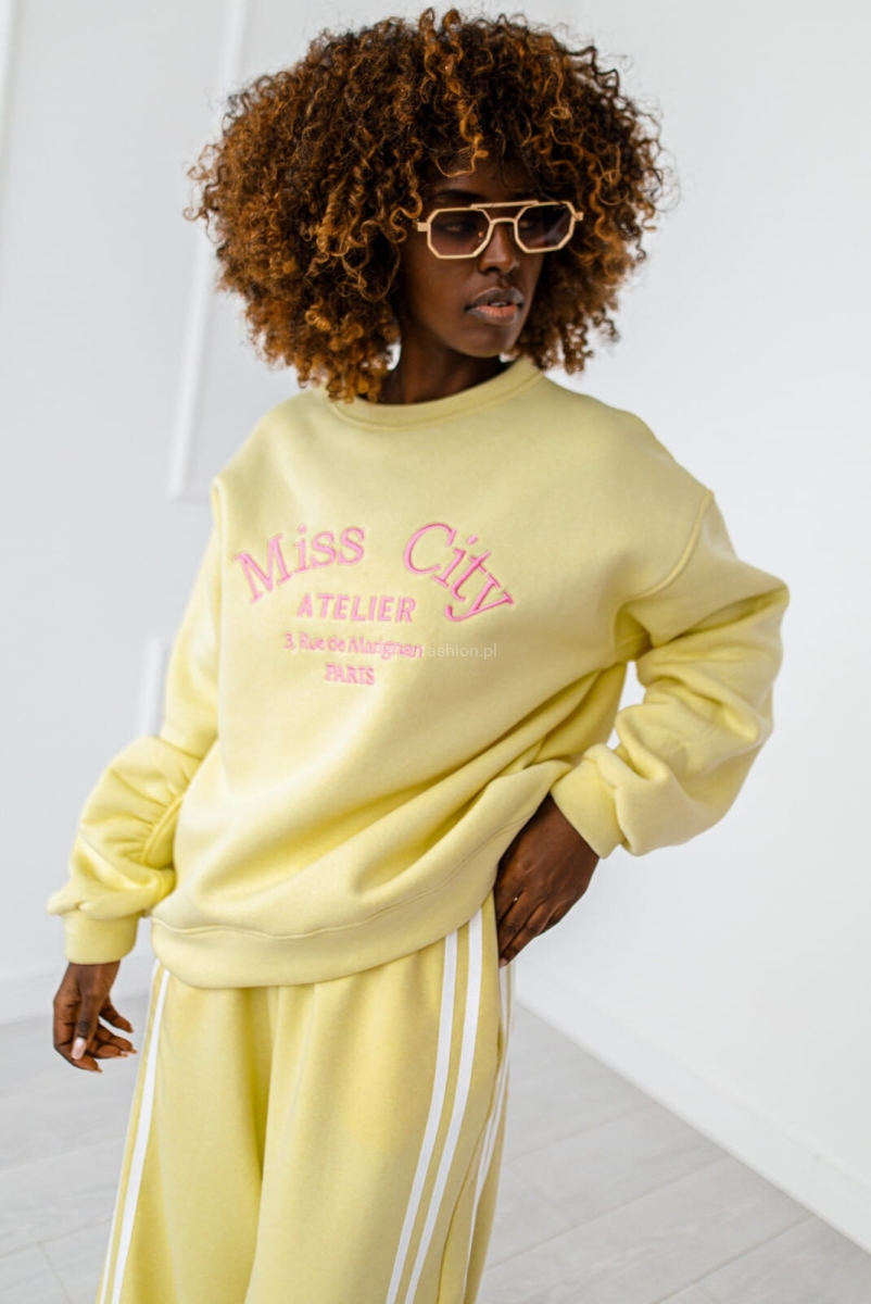 Bluza Paris Miss City żółta