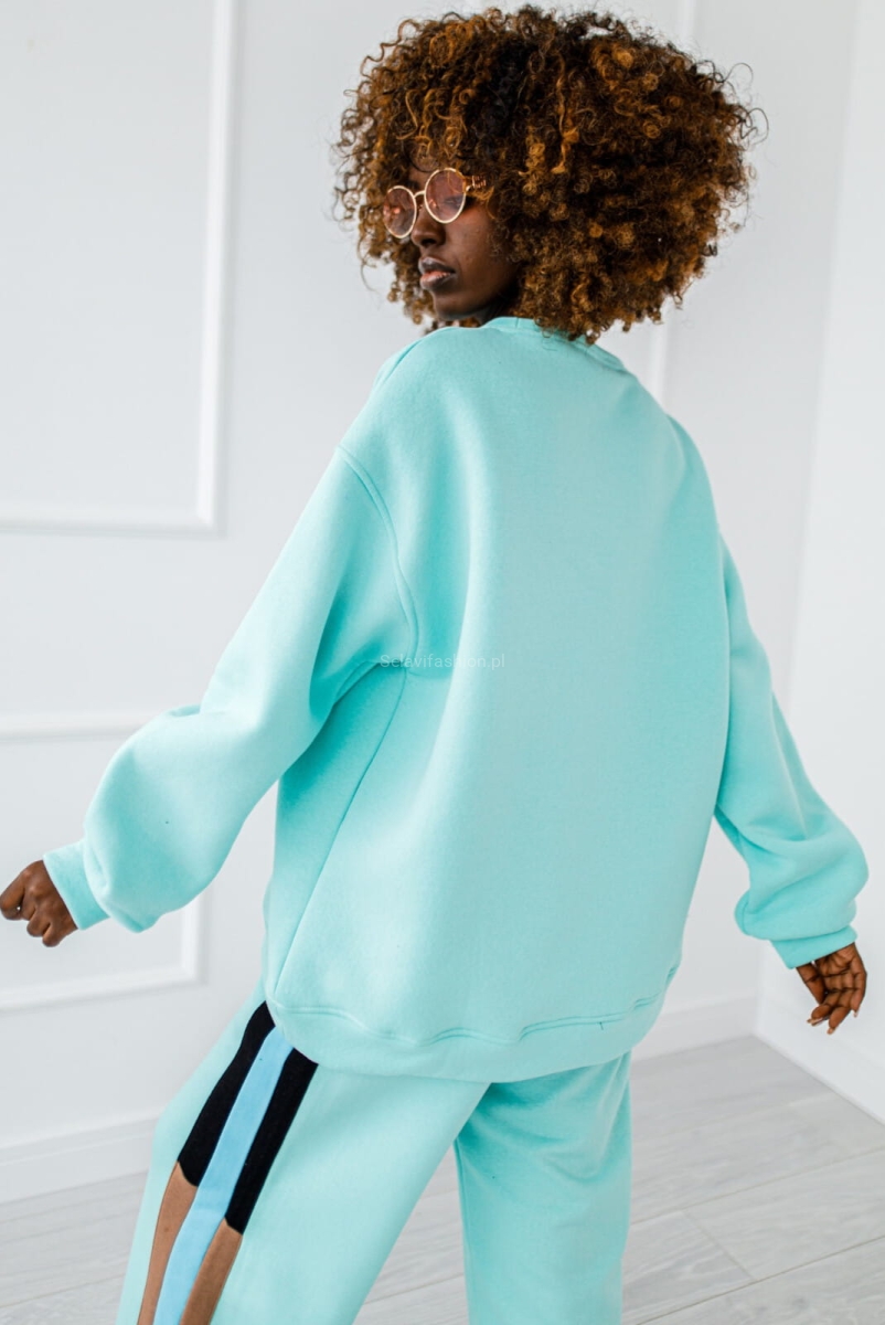 Bluza Paris Miss City miętowa