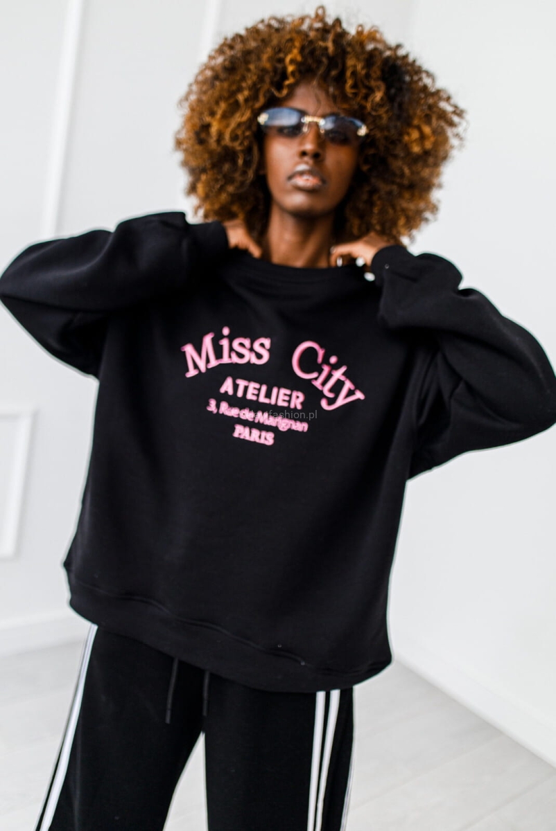 Bluza Paris Miss City czarna