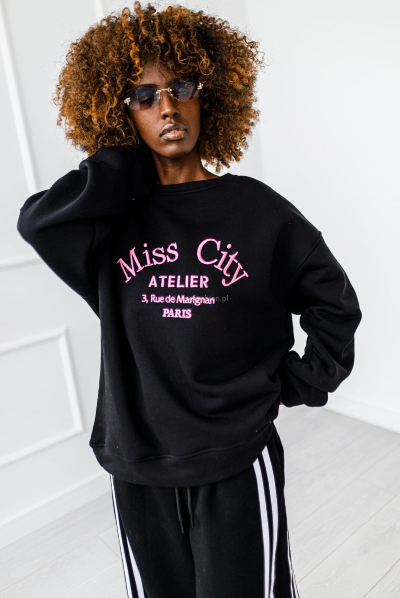 Bluza Paris Miss City czarna