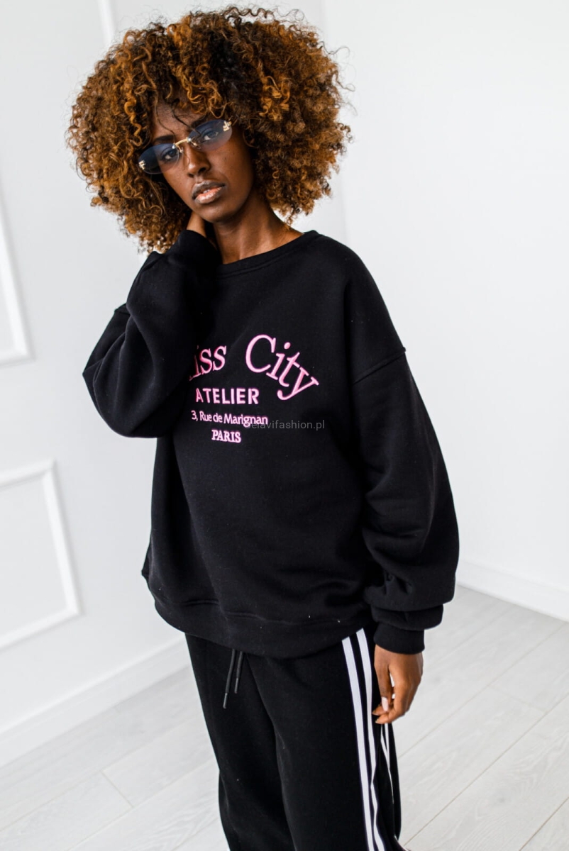 Bluza Paris Miss City czarna