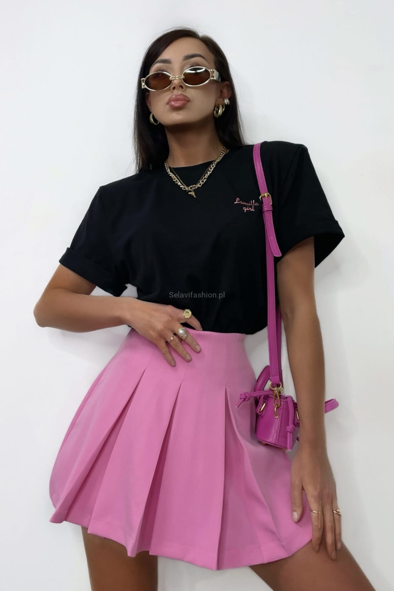 Spódniczko spodenki w stylu tenis Pliska LaMilla różowe w Selavifashion.pl