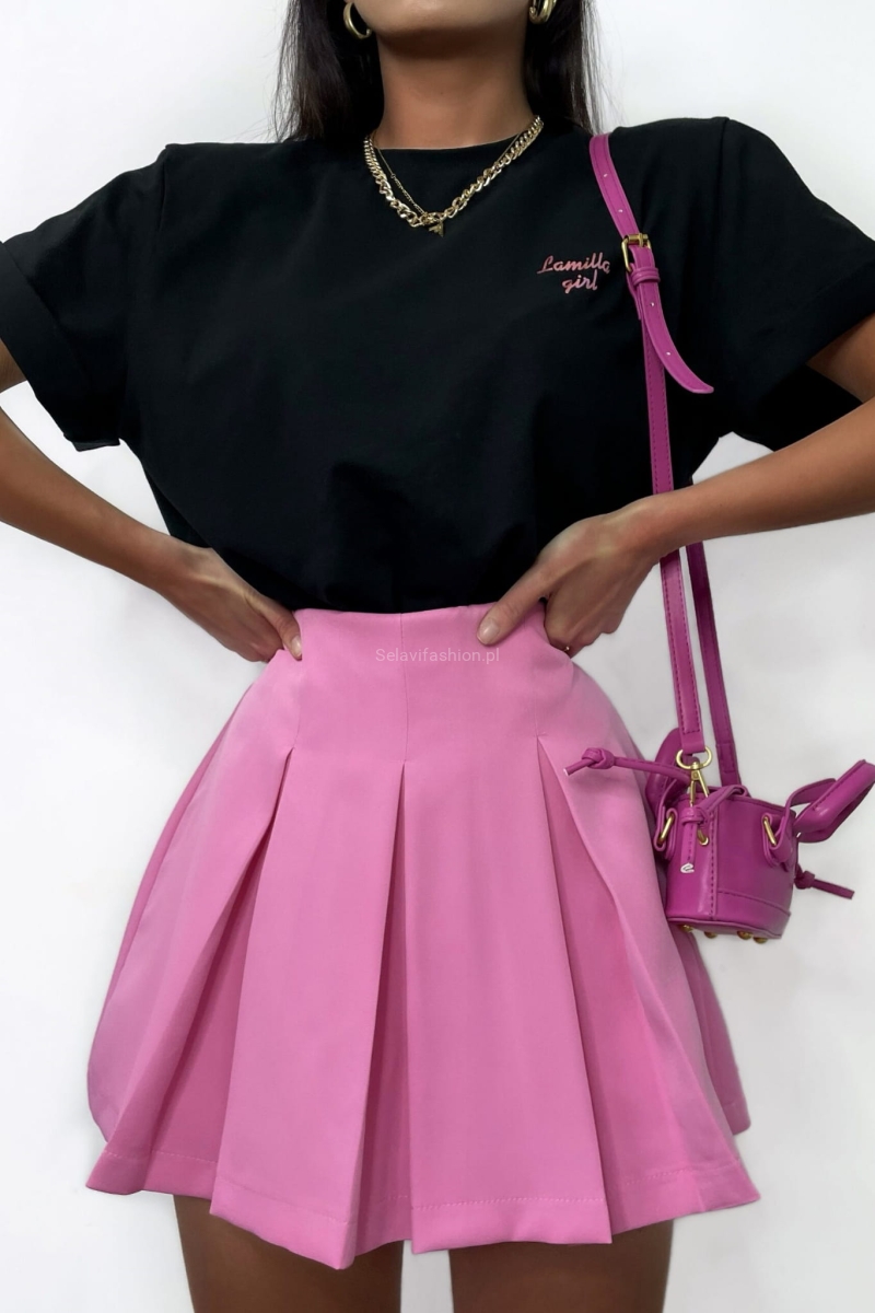 Spódniczko spodenki w stylu tenis Pliska LaMilla różowe w Selavifashion.pl