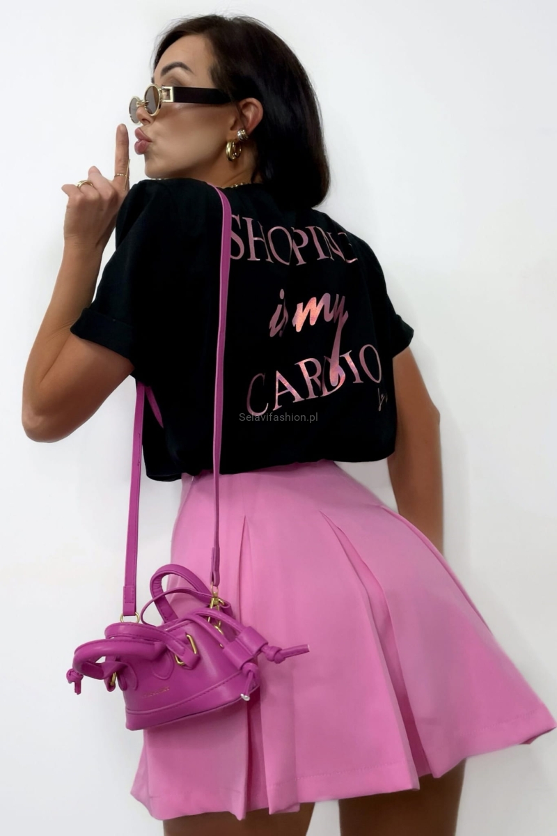 Spódniczko spodenki w stylu tenis Pliska LaMilla różowe w Selavifashion.pl