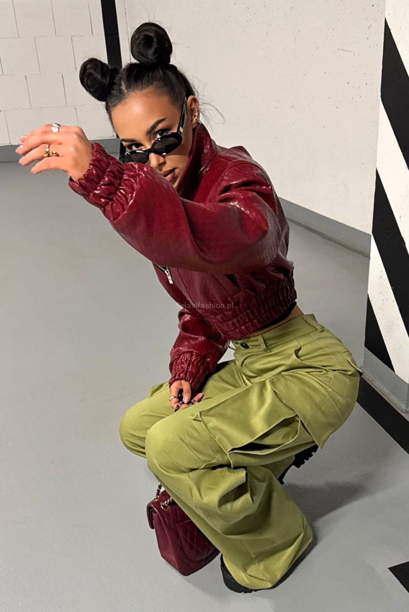 Spodnie bojówki cargo z prostymi nogawkami La Milla zielone