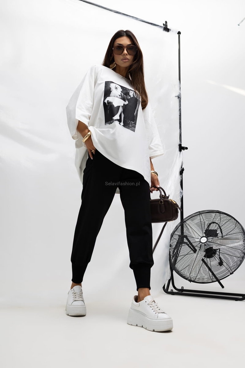 T-Shirt bluzka Poodle Miss City Official biała