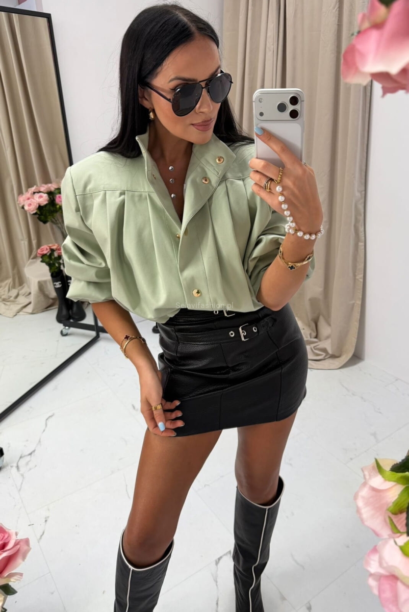 Krótka kurtka bomberka LaMilla pistacjowa