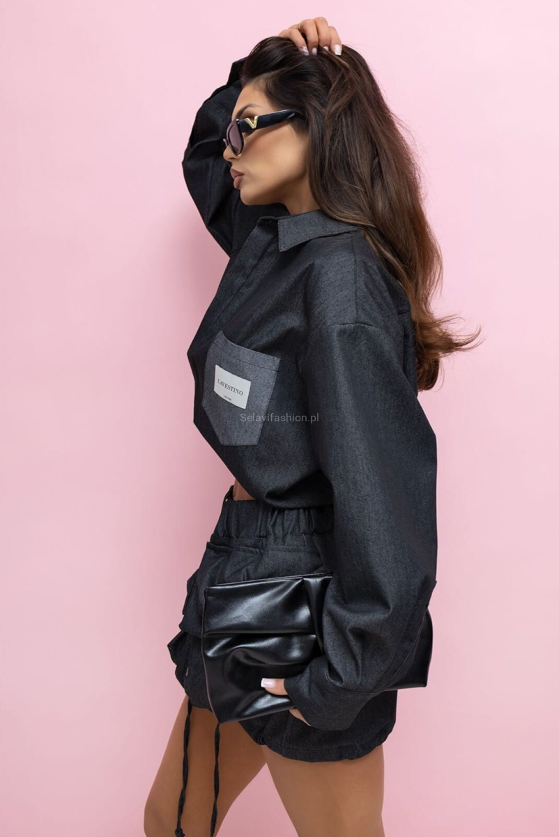 Spódniczko spodenki Lavestino grafitowe