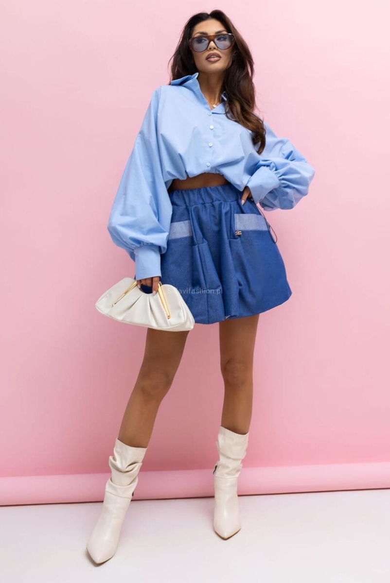 Spódniczka SEMPRE Lavestino niebieska