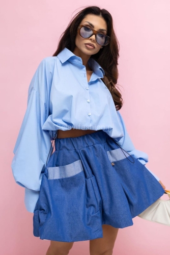 Spódniczka SEMPRE Lavestino niebieska