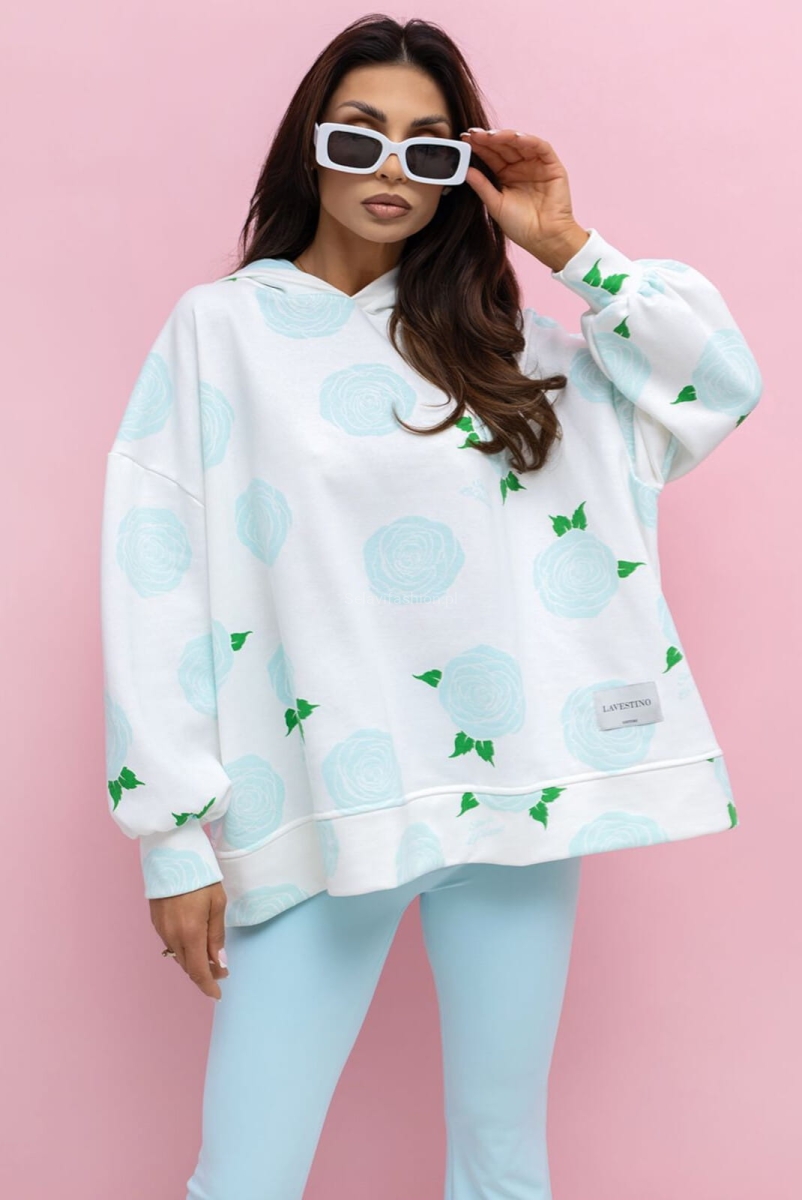 Bluza z rozcięciem LADYBIRD Lavestino biała z niebieskim