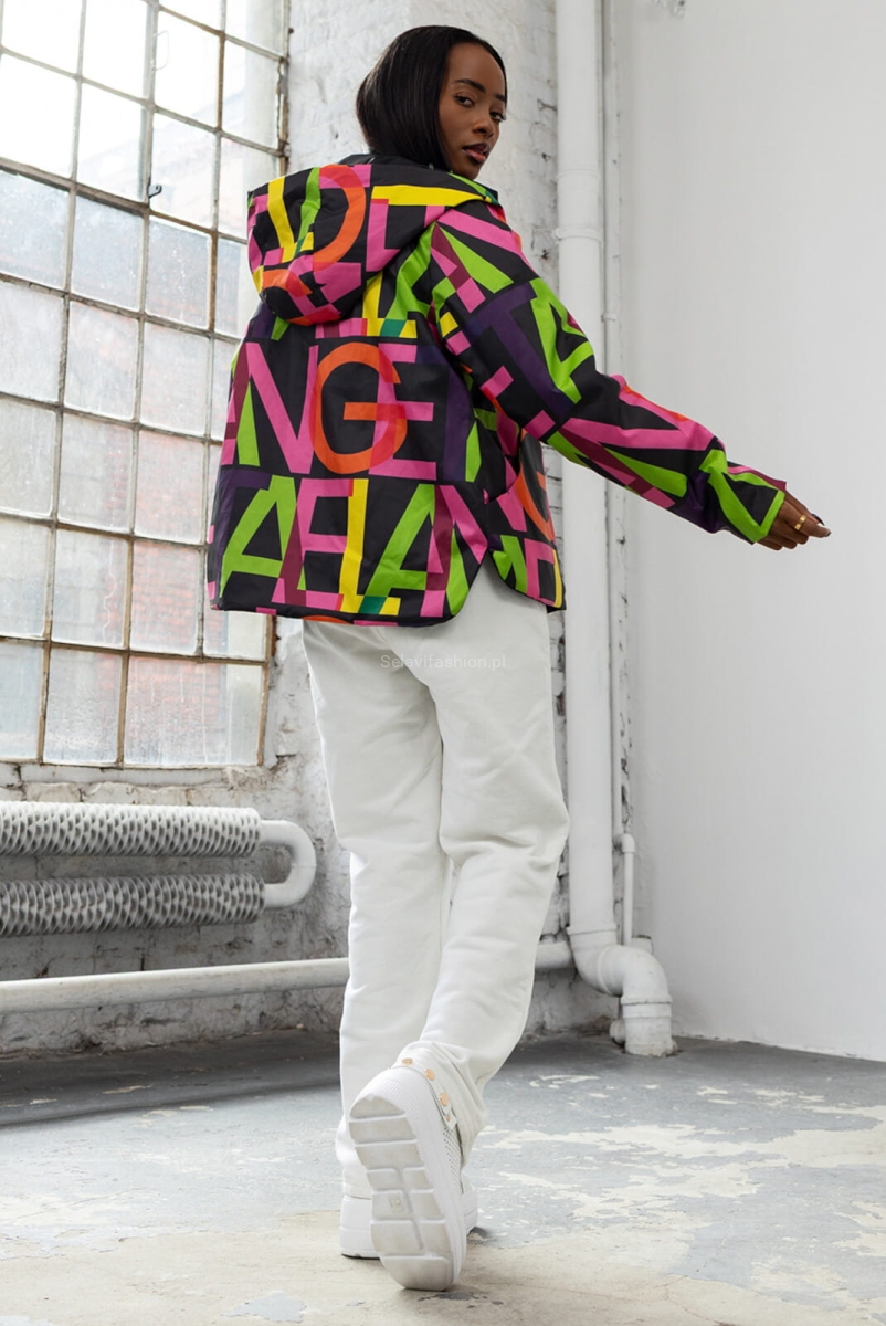 Krótka dwustronna kurtka Literki LaDonna czarna