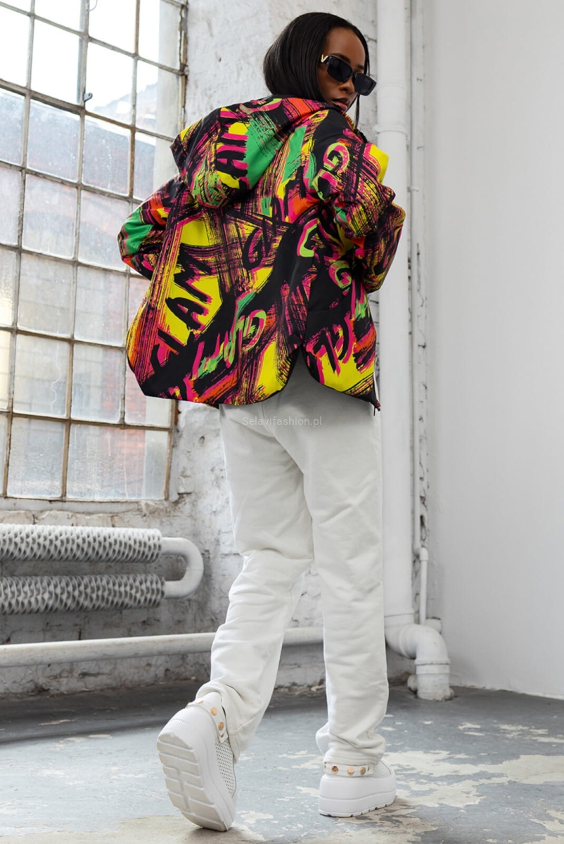 Krótka dwustronna kurtka Glam LaDonna czarna