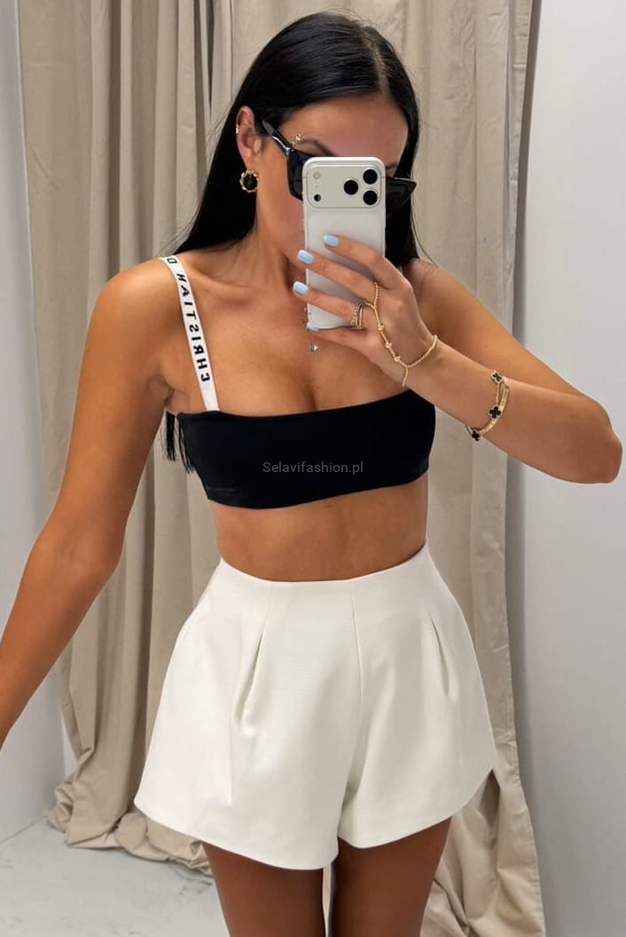 Eleganckie spodenki bombki La Milla białe