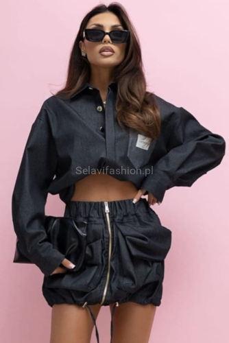 Spódniczko spodenki Lavestino grafitowe