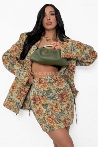 Spódniczka żakardowa La Milla niebieska