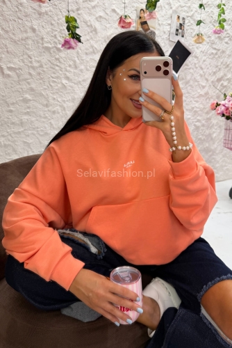 Bluza z kapturem La Milla pomarańczowa