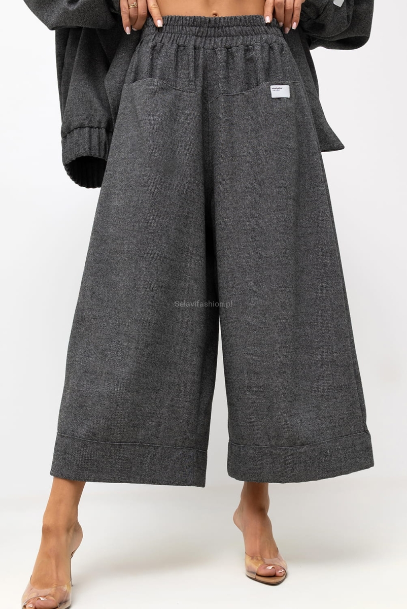 Komplet marynarka i spodnie Nights Like These Miss City Official grafitowy