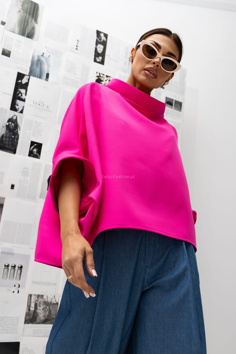 Bluzka Kimono Miss City Official fuksja
