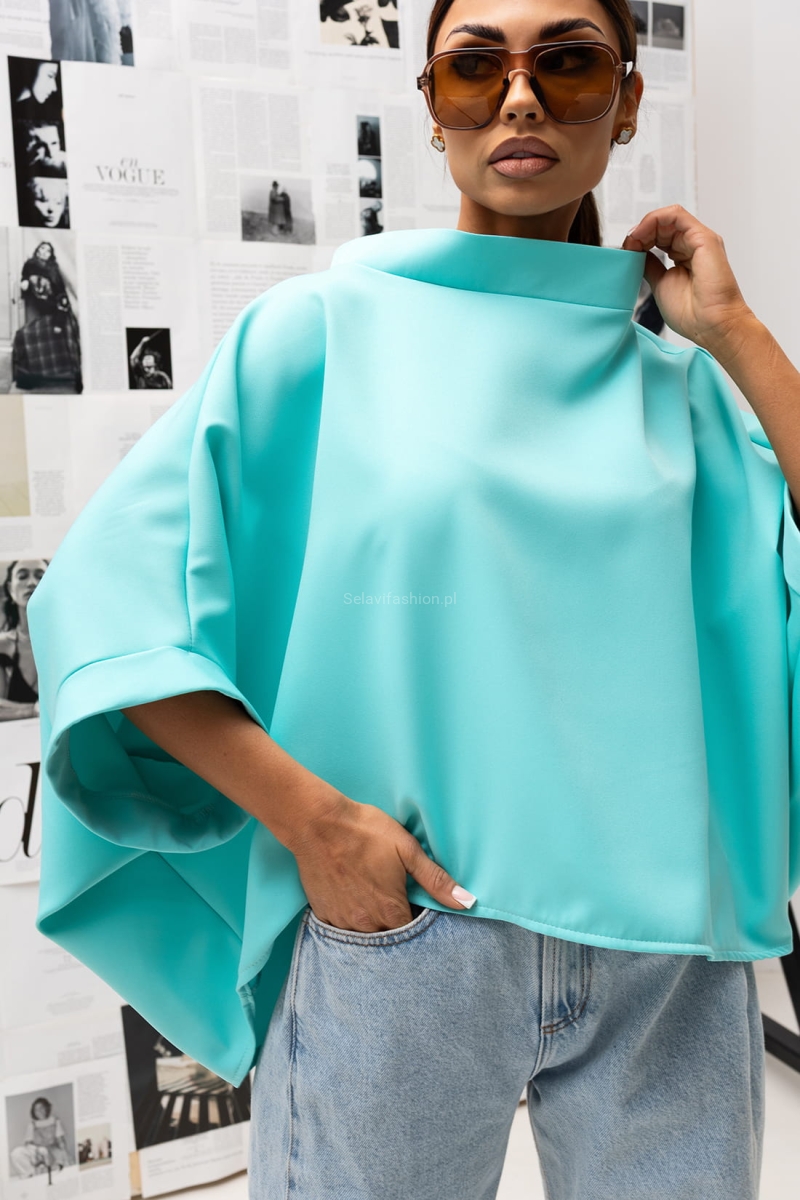 Bluzka Kimono Miss City Official turkusowa
