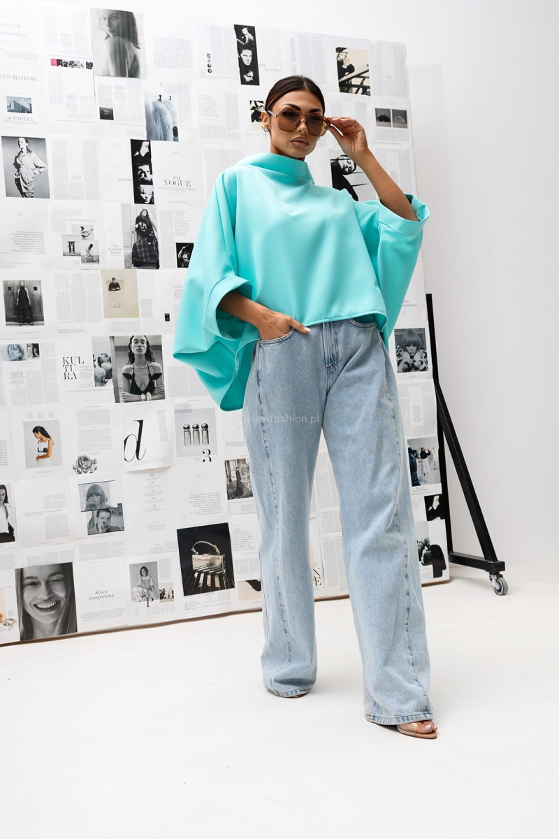 Bluzka Kimono Miss City Official turkusowa