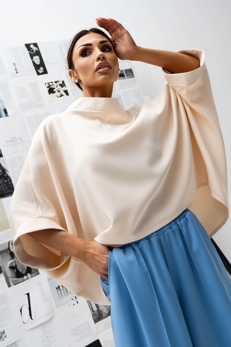 Bluzka Kimono Miss City Official jasno beżowa