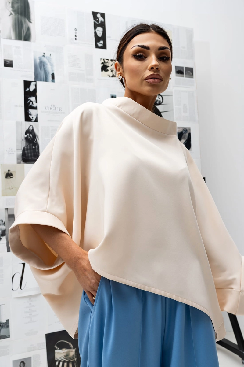 Bluzka Kimono Miss City Official jasno beżowa