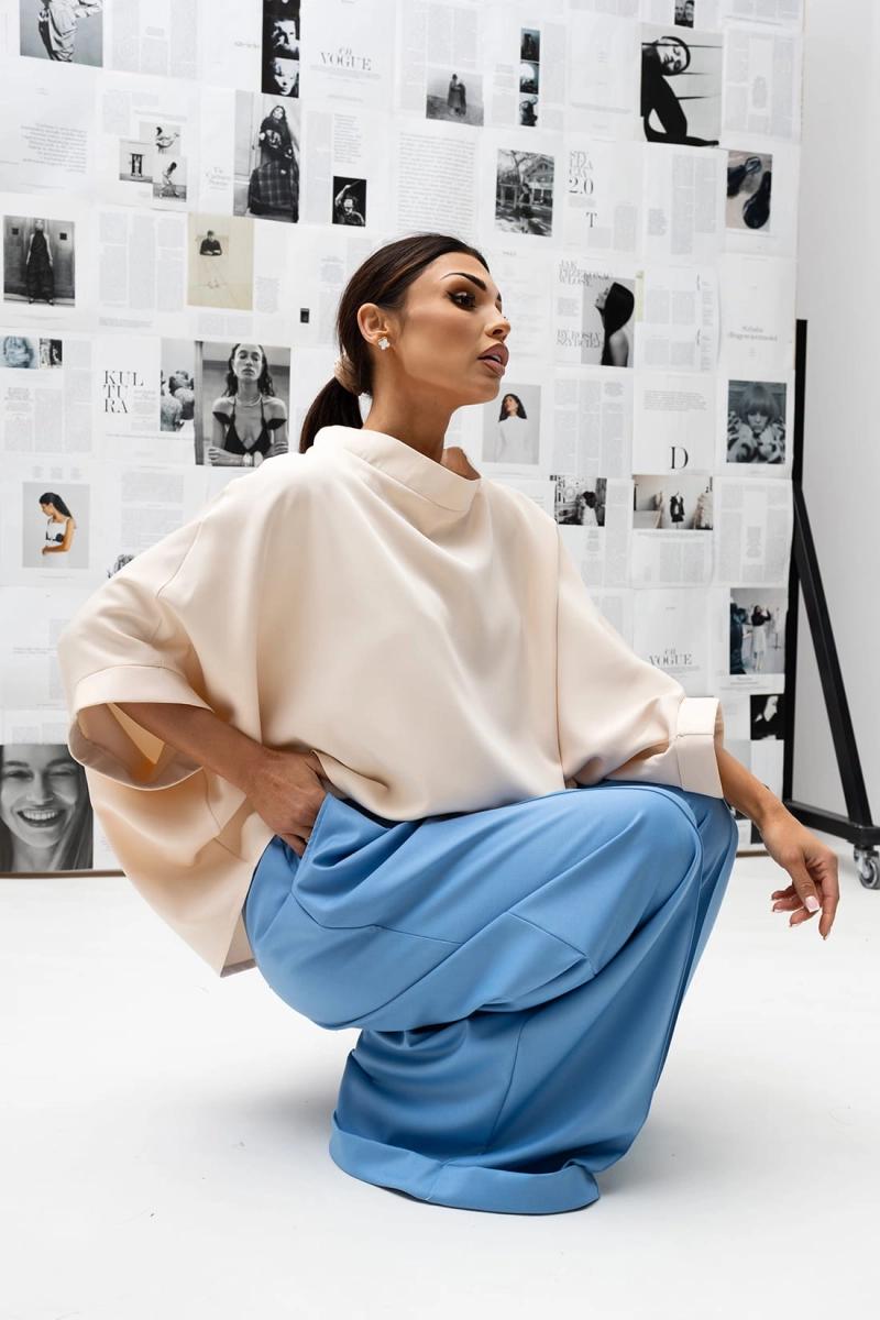 Bluzka Kimono Miss City Official jasno beżowa