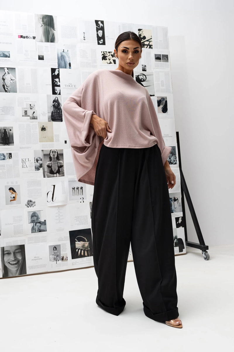 Bluzka Kimono Sweterek Miss City Official pudrowy róż