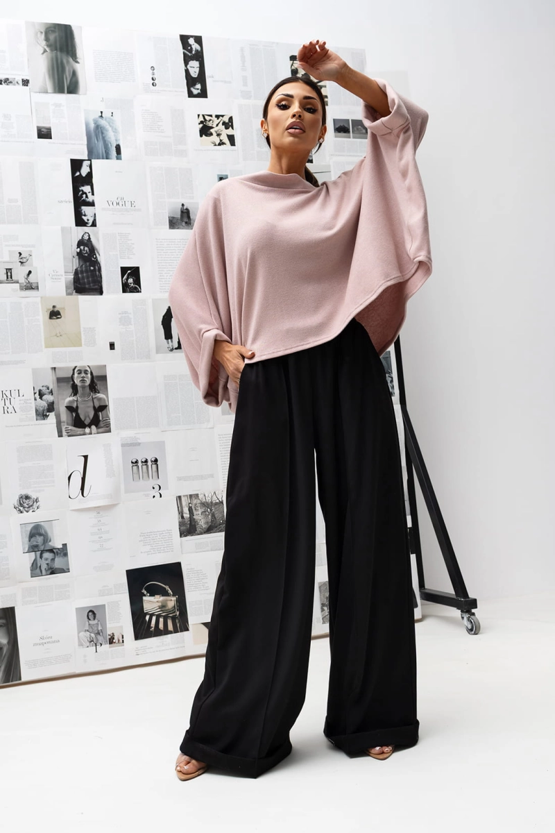 Bluzka Kimono Sweterek Miss City Official pudrowy róż