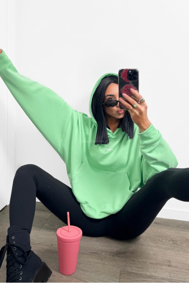 Bluza z kapturem La Milla zielona