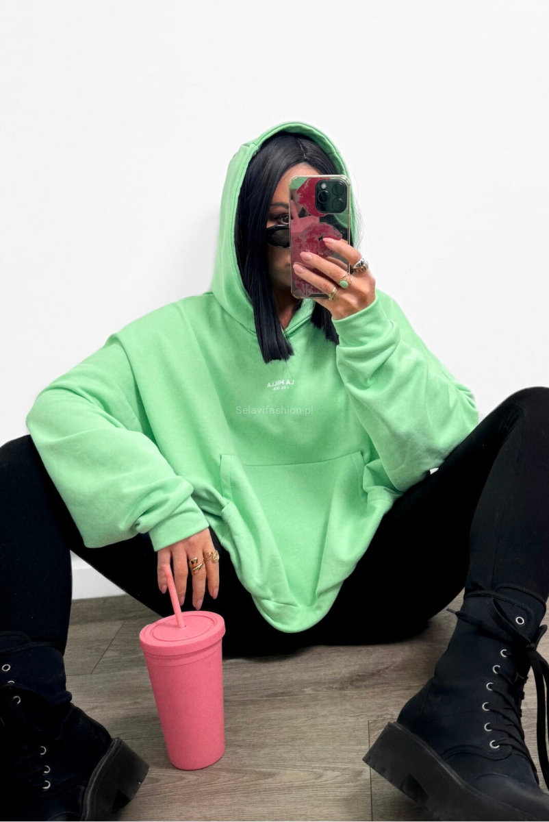 Bluza z kapturem La Milla zielona