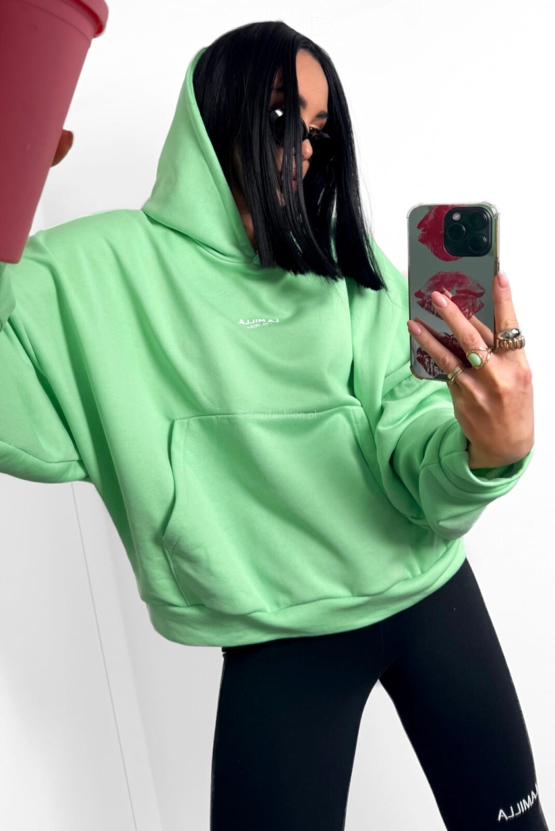 Bluza z kapturem La Milla zielona