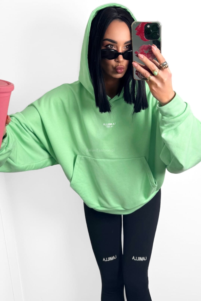 Bluza z kapturem La Milla zielona