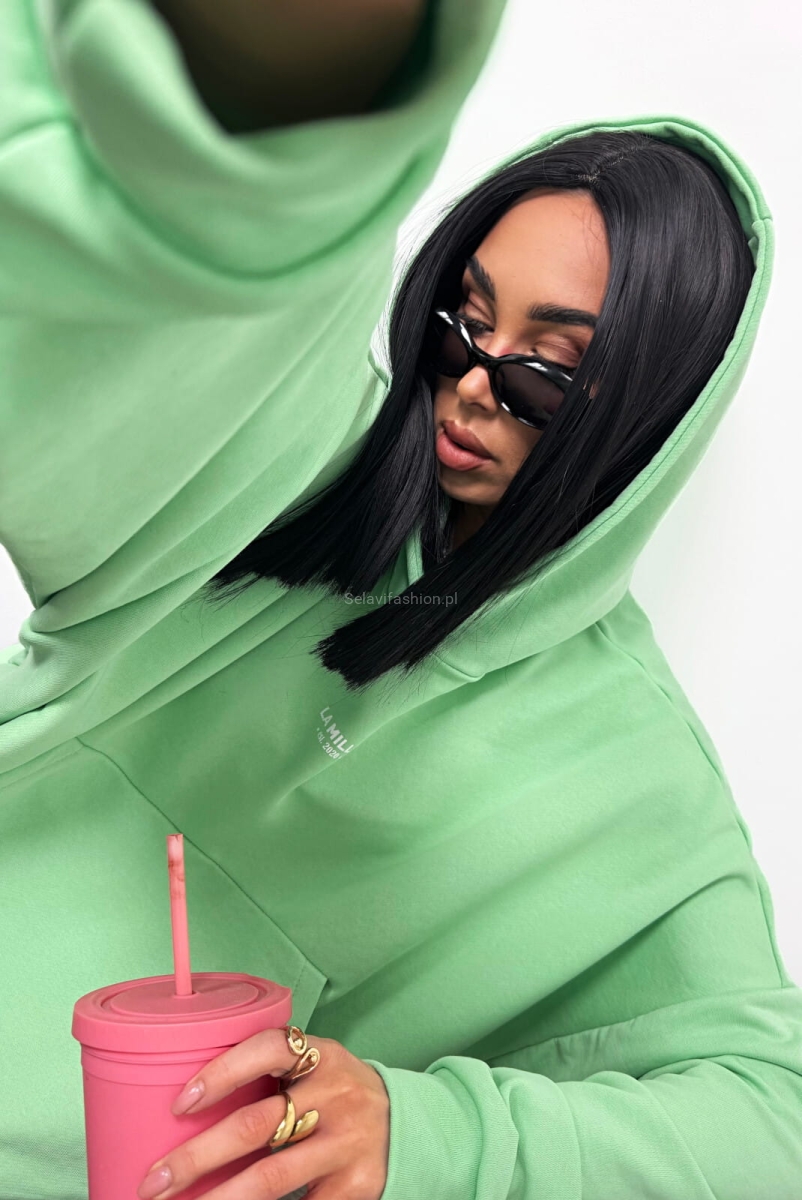 Bluza z kapturem La Milla zielona